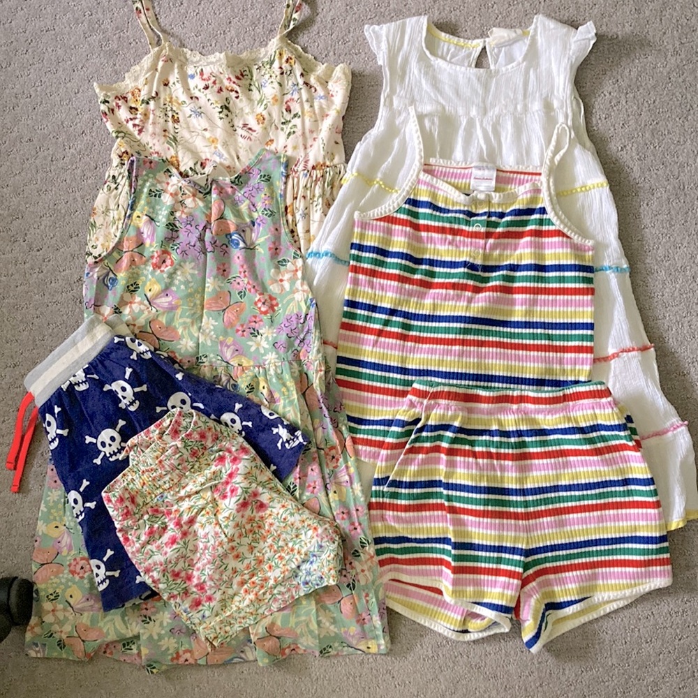 7-pc Bundle girls summer clothes, 8-10 years.